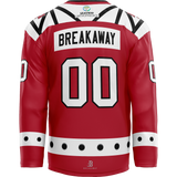 NJ Titans Midgets Goalie Jersey - Red - Kit