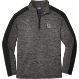 Chelsea Bulldogs Youth PosiCharge Electric Heather Colorblock 1/4-Zip Pullover